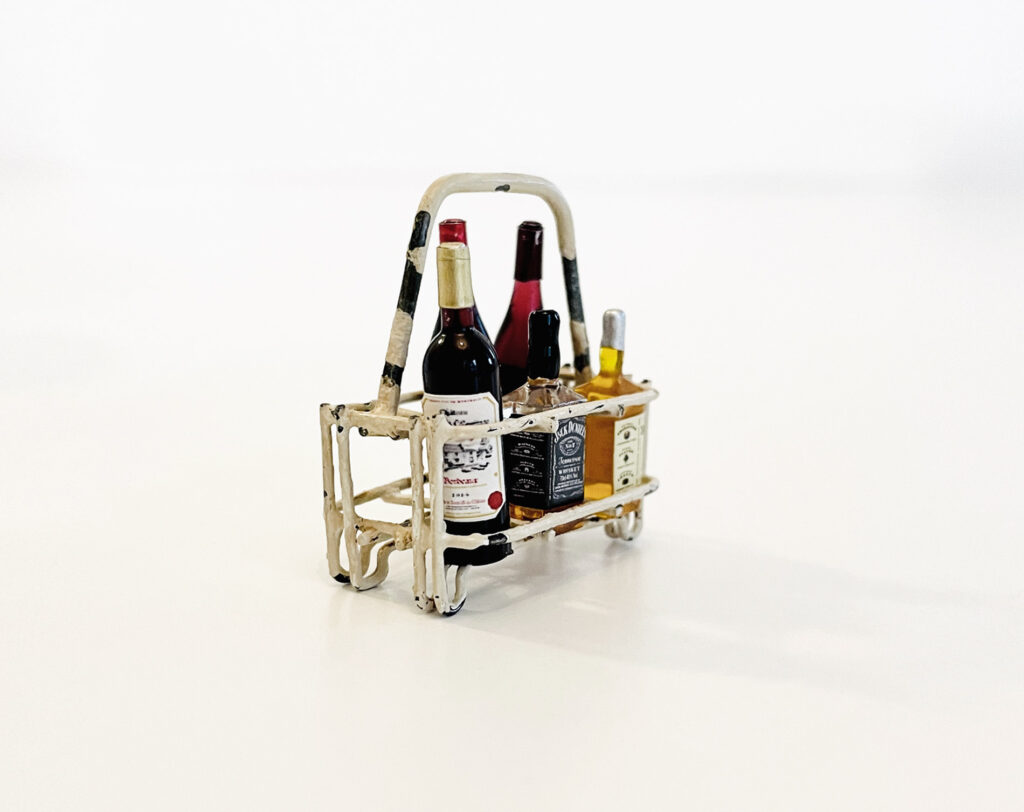 Vintage wijnrek